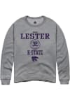 Main image for Imani Lester Rally Mens Graphite K-State Wildcats NIL Sport Icon Crew Sweatshirt