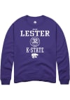 Main image for Imani Lester Rally Mens Purple K-State Wildcats NIL Sport Icon Crew Sweatshirt