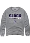 Main image for JJ Slack Rally Mens Graphite K-State Wildcats NIL Stacked Box Crew Sweatshirt
