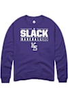 Main image for JJ Slack Rally Mens Purple K-State Wildcats NIL Stacked Box Crew Sweatshirt