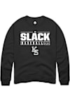 Main image for JJ Slack Rally Mens Black K-State Wildcats NIL Stacked Box Crew Sweatshirt