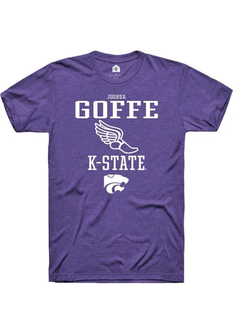 Joshua Goffe Purple K-State Wildcats NIL Sport Icon Short Sleeve T Shirt