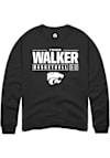 Main image for Zyanna Walker Rally Mens Black K-State Wildcats NIL Stacked Box Crew Sweatshirt