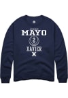 Main image for Aizhanique Mayo  Rally Xavier Musketeers Mens Navy Blue NIL Sport Icon Long Sleeve Crew Sweatshi..