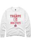 Main image for Tyler Tharpe  Rally Ohio State Buckeyes Mens White NIL Sport Icon Long Sleeve Crew Sweatshirt