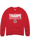 Main image for Tyler Tharpe  Rally Ohio State Buckeyes Mens Red NIL Stacked Box Long Sleeve Crew Sweatshirt