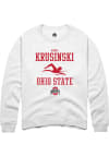 Main image for Annie Krusinski  Rally Ohio State Buckeyes Mens White NIL Sport Icon Long Sleeve Crew Sweatshirt