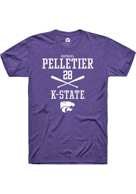 Raphael Pelletier Purple K-State Wildcats NIL Sport Icon Short Sleeve T Shirt