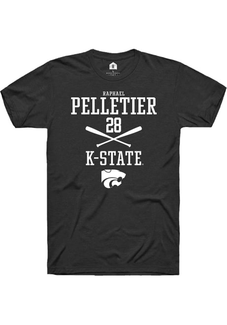 Raphael Pelletier Black K-State Wildcats NIL Sport Icon Short Sleeve T Shirt