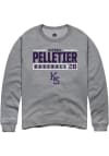 Main image for Raphael Pelletier Rally Mens Graphite K-State Wildcats NIL Stacked Box Crew Sweatshirt
