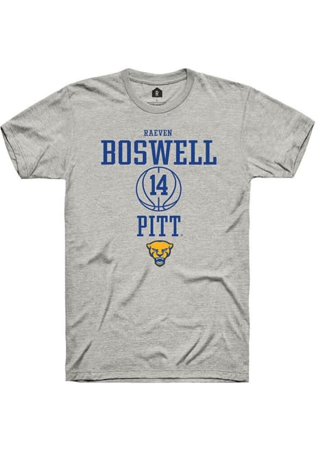 Raeven Boswell Ash Pitt Panthers NIL Sport Icon Short Sleeve T Shirt