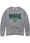 Main image for Madison Mace  Rally Ohio Bobcats Mens Graphite NIL Stacked Box Long Sleeve Crew Sweatshirt