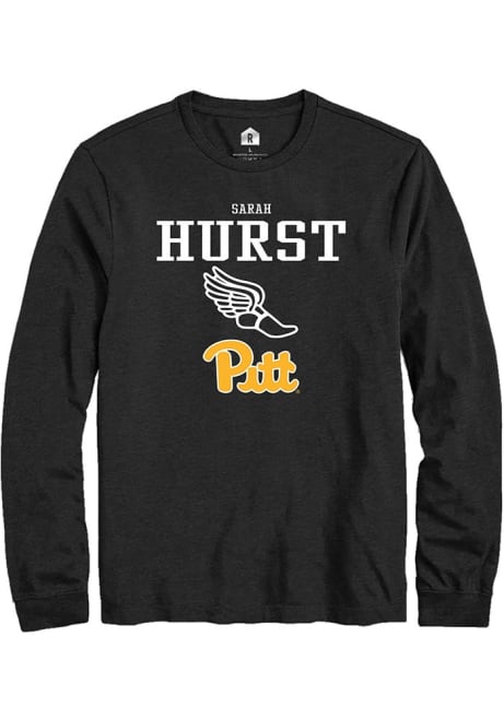 Sarah Hurst Rally Mens Black Pitt Panthers NIL Sport Icon Track Tee