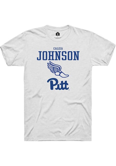 Caleia Johnson White Pitt Panthers NIL Sport Icon Short Sleeve T Shirt