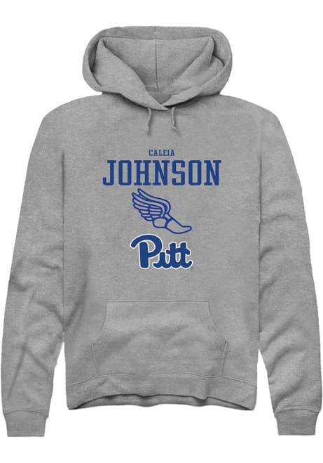 Caleia Johnson Rally Mens Graphite Pitt Panthers NIL Sport Icon Hooded Sweatshirt