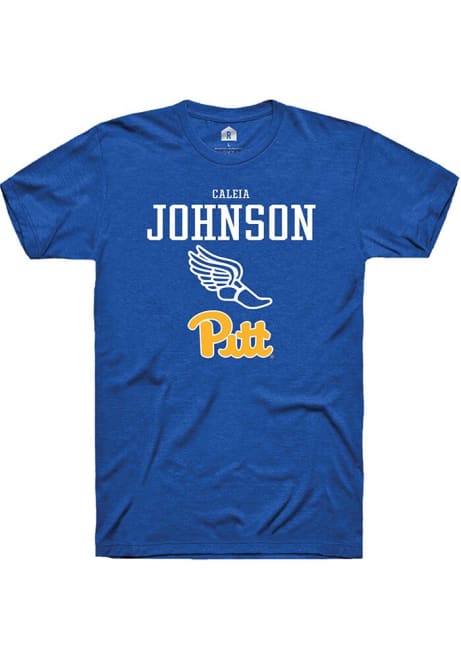 Caleia Johnson Blue Pitt Panthers NIL Sport Icon Short Sleeve T Shirt