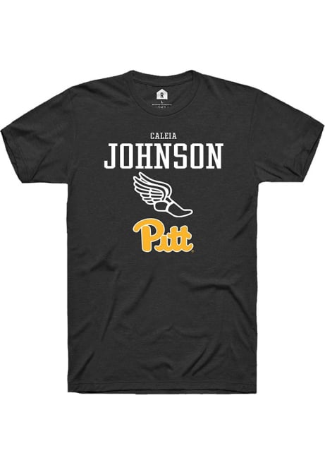 Caleia Johnson Black Pitt Panthers NIL Sport Icon Short Sleeve T Shirt