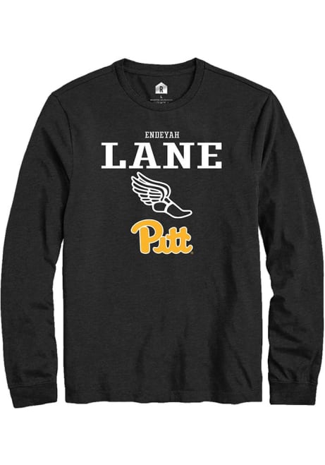 Endeyah Lane Rally Mens Black Pitt Panthers NIL Sport Icon Tee