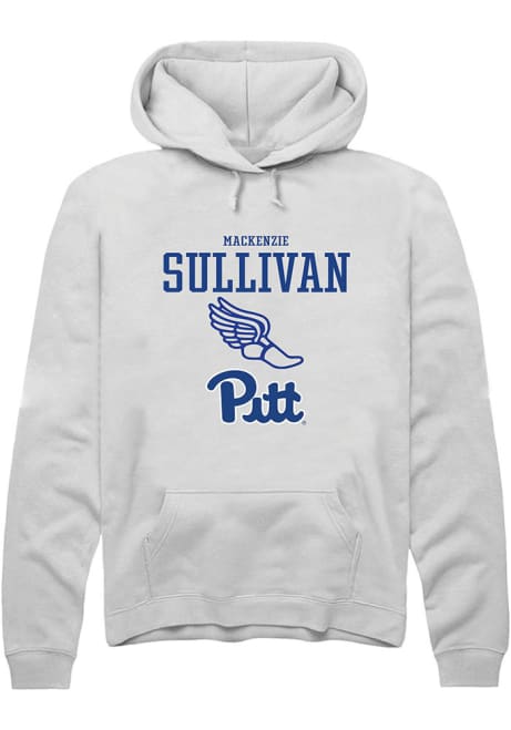 Mackenzie Sullivan Rally Mens White Pitt Panthers NIL Sport Icon Hooded Sweatshirt