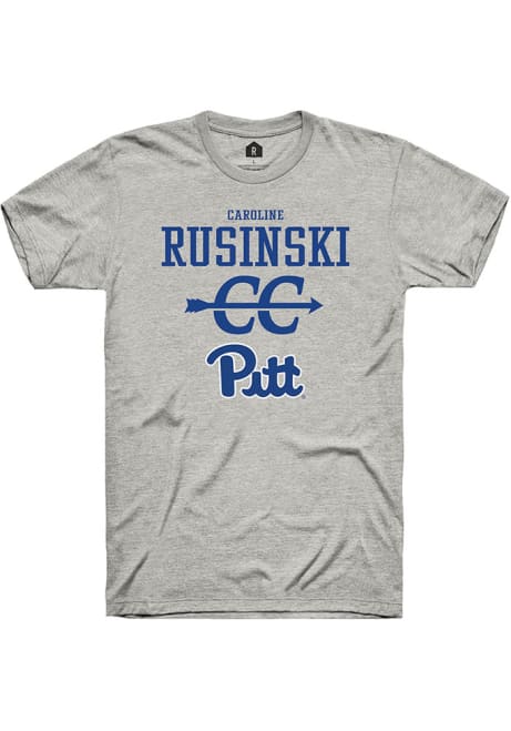 Caroline Rusinski Ash Pitt Panthers NIL Sport Icon Short Sleeve T Shirt