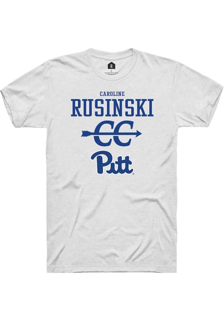 Caroline Rusinski White Pitt Panthers NIL Sport Icon Short Sleeve T Shirt