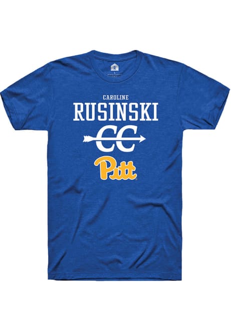 Caroline Rusinski Blue Pitt Panthers NIL Sport Icon Short Sleeve T Shirt