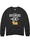Main image for Caroline Rusinski Rally Mens Black Pitt Panthers NIL Sport Icon Crew Sweatshirt