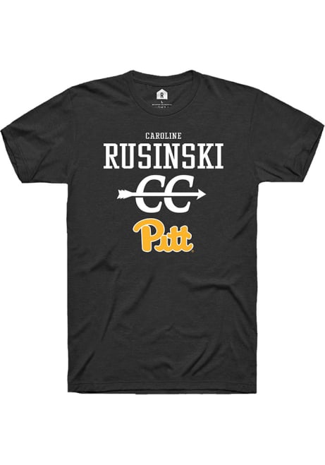 Caroline Rusinski Black Pitt Panthers NIL Sport Icon Short Sleeve T Shirt