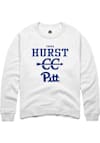Main image for Sarah Hurst Rally Mens White Pitt Panthers NIL Sport Icon Crew Sweatshirt