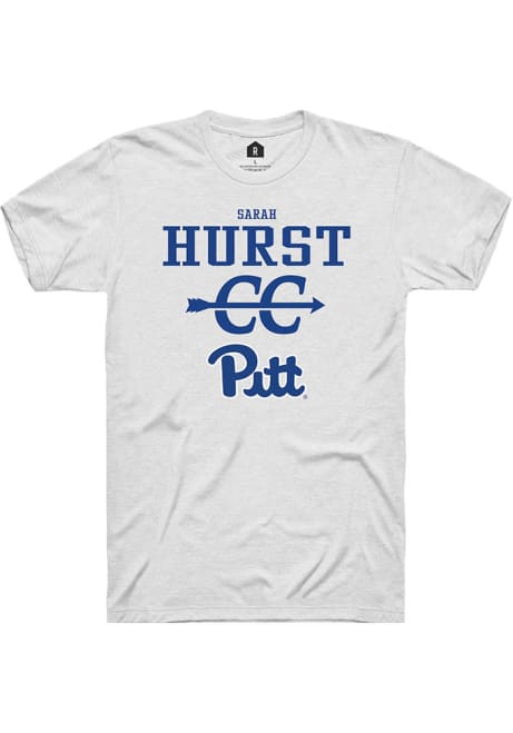 Sarah Hurst White Pitt Panthers NIL Sport Icon Short Sleeve T Shirt