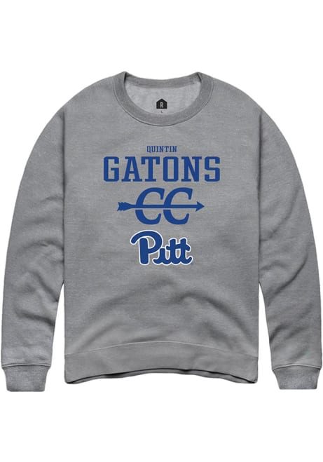 Quintin Gatons Rally Mens Graphite Pitt Panthers NIL Sport Icon Crew Sweatshirt