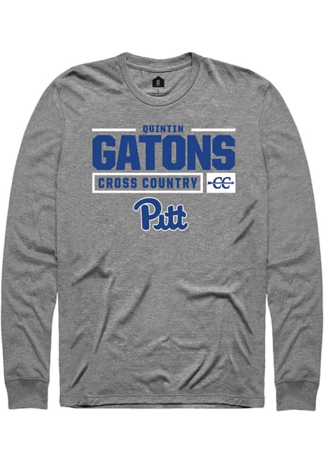 Quintin Gatons Rally Mens Graphite Pitt Panthers NIL Stacked Box Tee