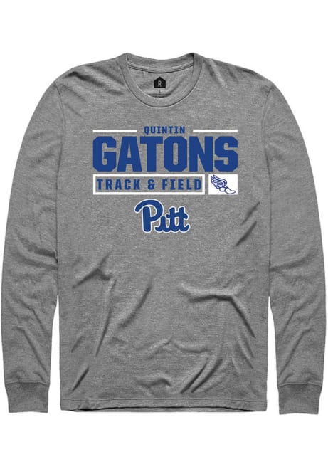 Quintin Gatons Rally Mens Graphite Pitt Panthers NIL Stacked Box Track Tee