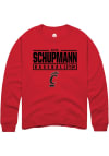 Main image for Kyle Schupmann  Rally Cincinnati Bearcats Mens Red NIL Stacked Box Long Sleeve Crew Sweatshirt