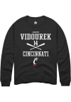 Main image for Landyn Vidourek  Rally Cincinnati Bearcats Mens Black NIL Sport Icon Long Sleeve Crew Sweatshirt