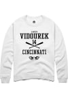 Main image for Landyn Vidourek  Rally Cincinnati Bearcats Mens White NIL Sport Icon Long Sleeve Crew Sweatshirt