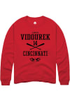 Main image for Landyn Vidourek  Rally Cincinnati Bearcats Mens Red NIL Sport Icon Long Sleeve Crew Sweatshirt