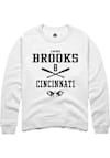 Main image for Lauden Brooks Rally Mens White Cincinnati Bearcats NIL Sport Icon Crew Sweatshirt