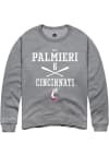 Main image for Max Palmieri Rally Mens Graphite Cincinnati Bearcats NIL Sport Icon Crew Sweatshirt