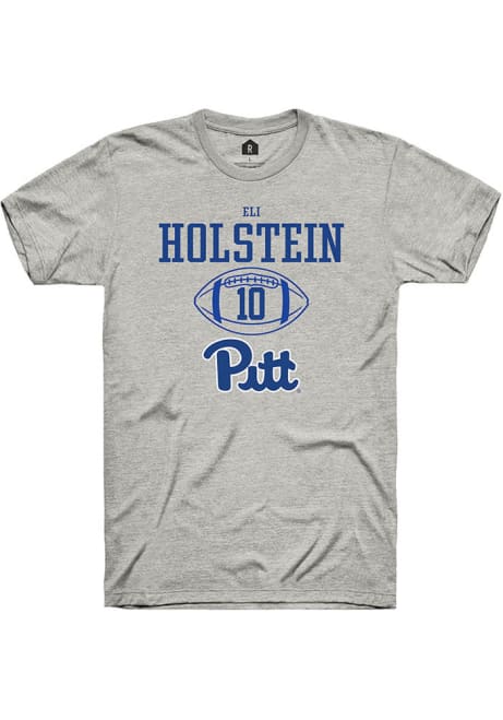 Eli Holstein Ash Pitt Panthers NIL Sport Icon Short Sleeve T Shirt