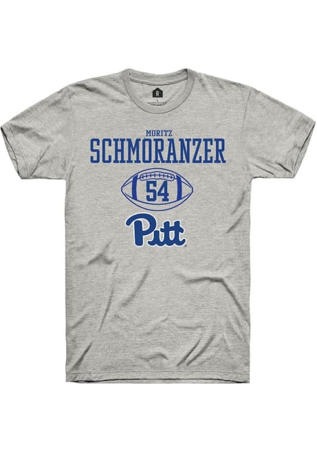 Moritz Schmoranzer Ash Pitt Panthers NIL Sport Icon Short Sleeve T Shirt