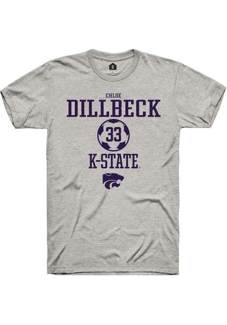 Chloe Dillbeck Ash K-State Wildcats NIL Sport Icon Short Sleeve T Shirt