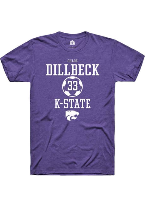 Chloe Dillbeck Purple K-State Wildcats NIL Sport Icon Short Sleeve T Shirt