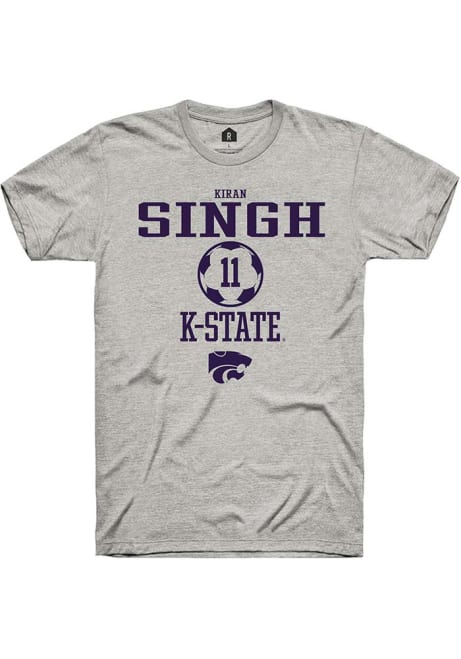 Kiran Singh Ash K-State Wildcats NIL Sport Icon Short Sleeve T Shirt