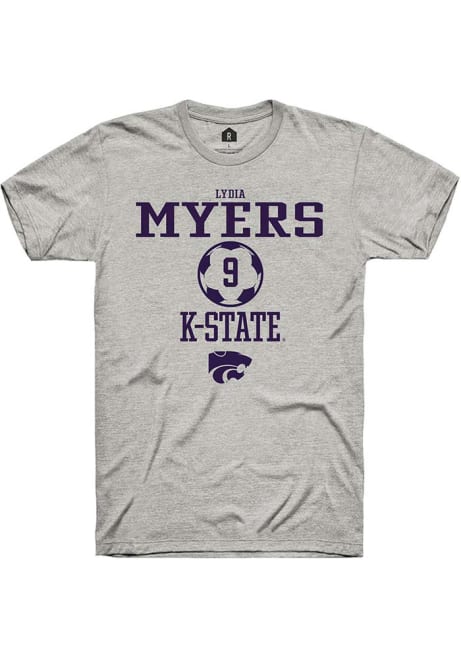 Lydia Myers Ash K-State Wildcats NIL Sport Icon Short Sleeve T Shirt