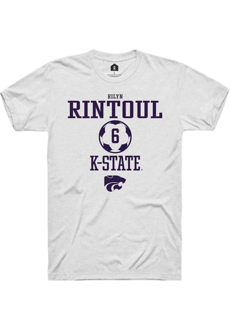 Rilyn Rintoul White K-State Wildcats NIL Sport Icon Short Sleeve T Shirt