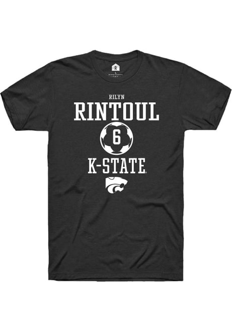 Rilyn Rintoul Black K-State Wildcats NIL Sport Icon Short Sleeve T Shirt