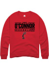 Main image for Tommy O'Connor  Rally Cincinnati Bearcats Mens Red NIL Stacked Box Long Sleeve Crew Sweatshirt