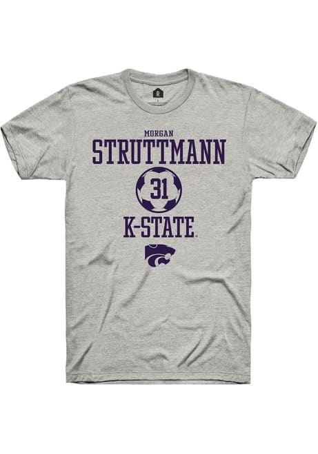 Morgan Struttmann Ash K-State Wildcats NIL Sport Icon Short Sleeve T Shirt