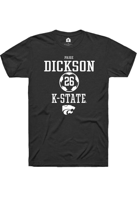Paige Dickson Black K-State Wildcats NIL Sport Icon Short Sleeve T Shirt